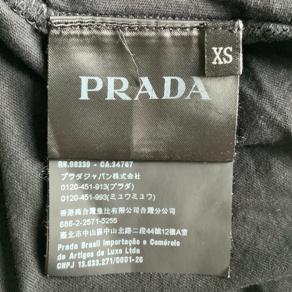 Prada Charcoal Men's Short Sleeve Tee - Picture 9 of 16